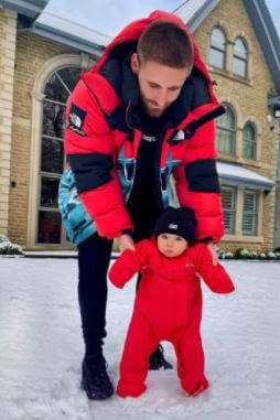 Joanna Shaw son Luke Shaw and grandson Reign London.